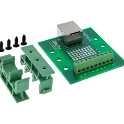 InLine Terminalblock, RJ45 Buchse, gerade, für Hutschiene