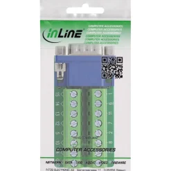 InLine Terminalblock, VGA (HD15), Stecker, 2-reihig, Schraubklemme