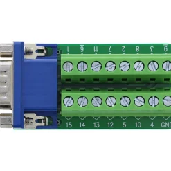 InLine Terminalblock, VGA (HD15), Stecker, 2-reihig, Schraubklemme