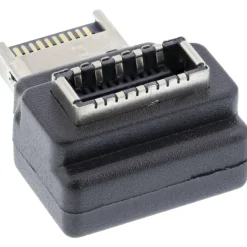 InLine USB 3.2 Adapter intern, Frontpanel USB-E Stecker zu USB-E Buchse 90°