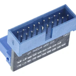 InLine USB 3.0 Adapter intern, Pfostenanschluss Stecker auf Buchse, nach oben gewinkelt