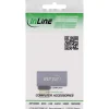 InLine USB4 Adapter, USB-C Stecker/Buchse rechts/links gewinkelt, Alu, grau