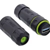 InLine USB-A-Kabelkupplung, IP68, 2x USB-A Buchse, geschirmt, M20