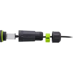 InLine USB-A-Kabelkupplung, kurz, IP68, 2x USB-A Buchse, geschirmt