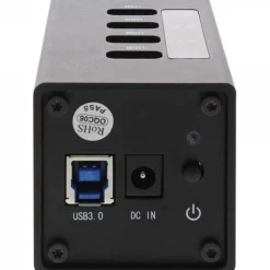 InLine USB 3.0 Aluminium Hub, 4 Port, schwarz, mit 2,5A Netzteil