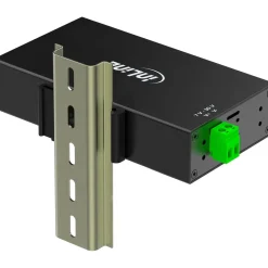InLine USB 3.2 Gen.1 Industrie-Hub, 7 Port, Aluminiumgehäuse, mit Netzteil