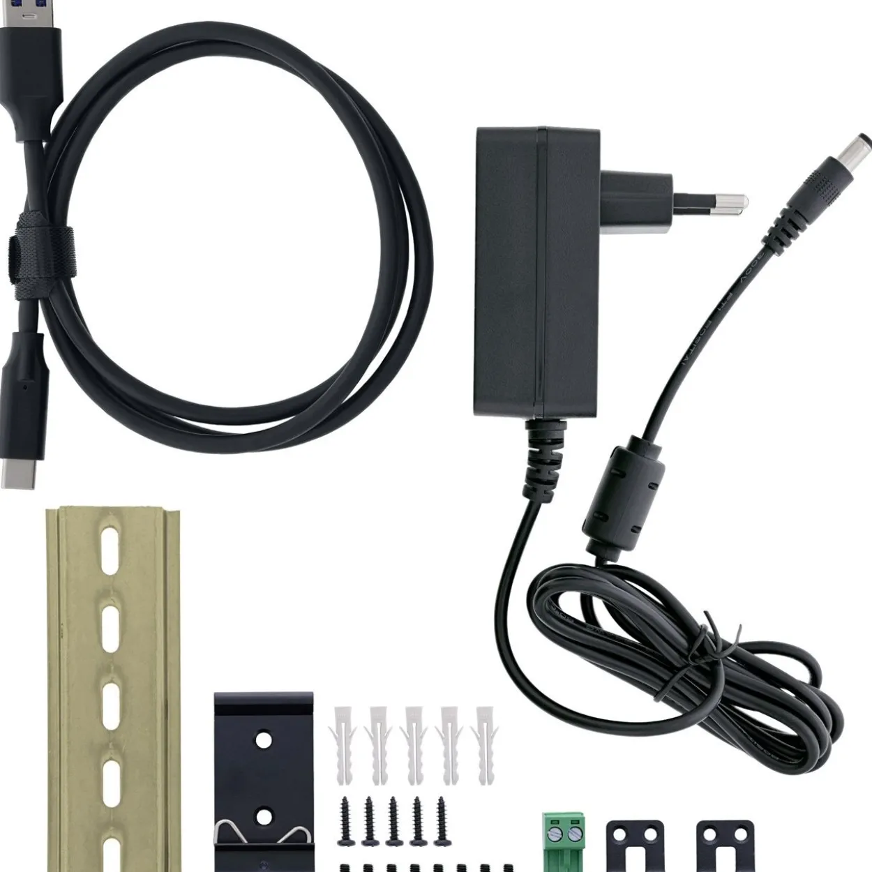 InLine USB 3.2 Gen.1 Industrie-Hub, USB-C, 4-Port, mit Netzteil