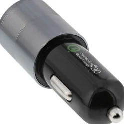 InLine USB KFZ Ladegerät Quick Charge 3.0, USB-A+USB-C, schwarz