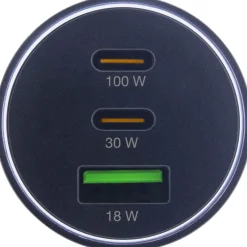 InLine USB KFZ Stromadapter Power Delivery, 2x USB-C + QC 3.0 USB-A, schwarz