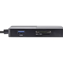 InLine USB 3.2 Multi Cardreader Hub, SD/TF/MS/XD/CF, 3-Port USB-A, Dual