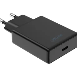 InLine USB Netzteil Ladegerät, Single USB-C, PD, AVS, 65W, schwarz