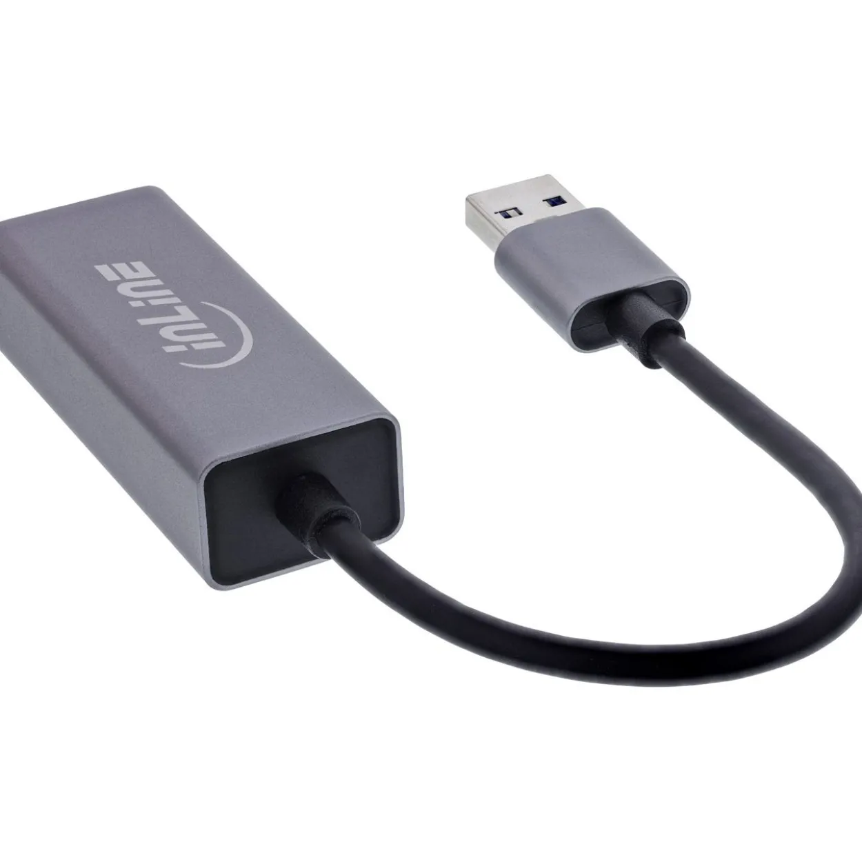 InLine USB 3.2 Netzwerkadapter Kabel, USB-A zu RJ45 Gigabit Netzwerk