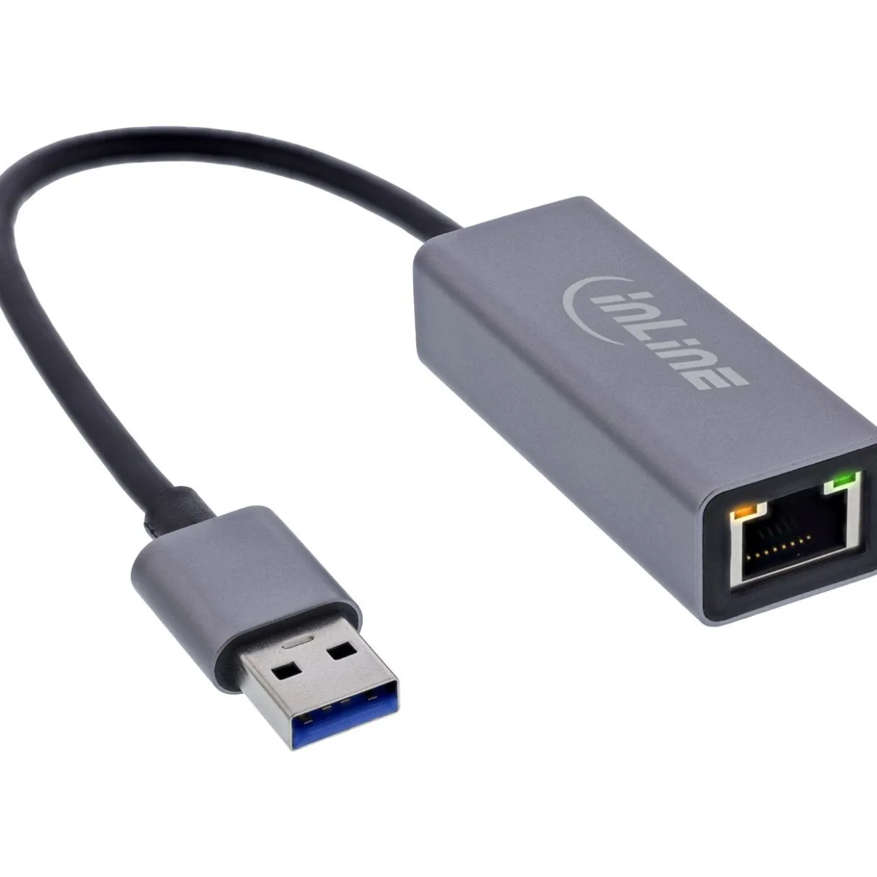 InLine USB 3.2 Netzwerkadapter Kabel, USB-A zu RJ45 Gigabit Netzwerk