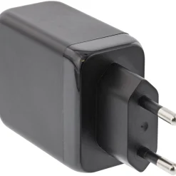 InLine USB PD Netzteil, GaN Ladegerät, 3-Port, Dual USB-C + USB-A, 65W, schwarz