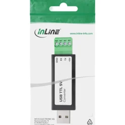 InLine USB zu TTL 5V Konverter, USB-A zu 4-pol Terminal