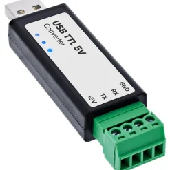 InLine USB zu TTL 5V Konverter, USB-A zu 4-pol Terminal