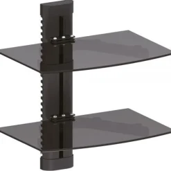 InLine Wandhalterung, für DVD, Bluray, Sat-Receiver, bis 8kg, schwarz