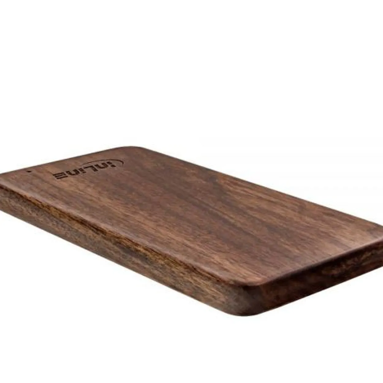 InLine woodplate USB Akku PowerBank 5.000mAh, mit LED Anzeige, Echtholz, Walnuss