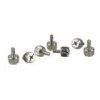 InLine 6x 12mm silber Rändelschrauben für Gehäuse (77770A)