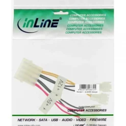 InLine 2x 12V und 2x 5V Adapterkabel für 4 Lüfter (33005B)
