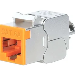 Intellinet Cat6a 10G STP Keystone-Modul orange
