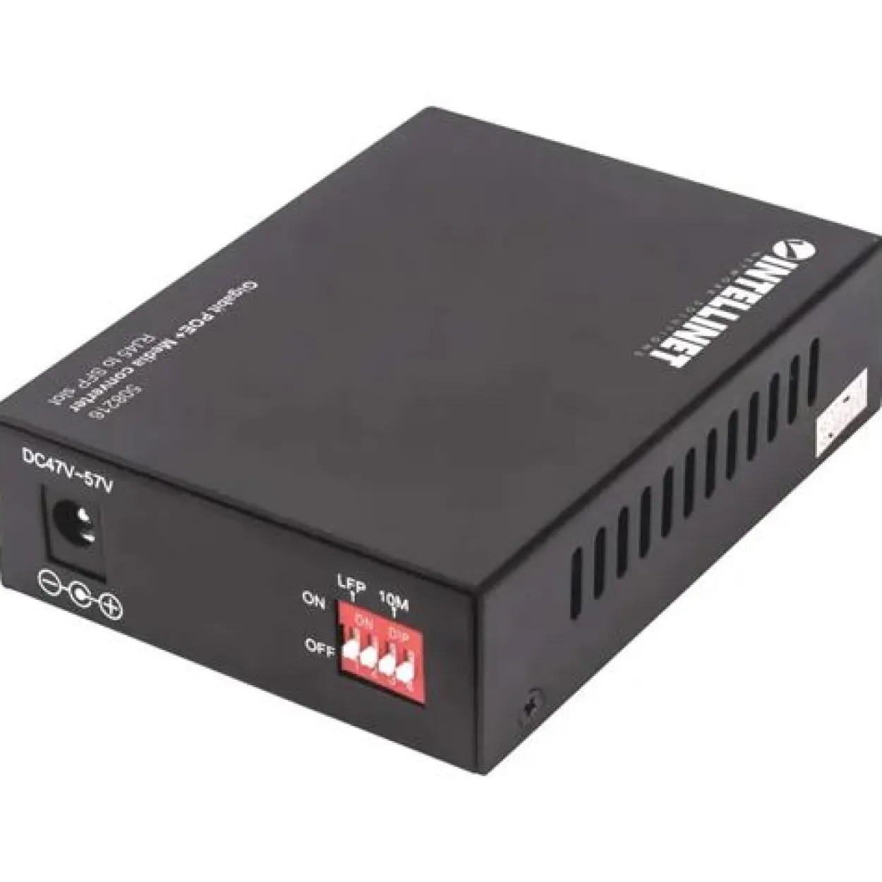 Intellinet Gigabit PoE + Medienkonverter RJ45 SFP 120km