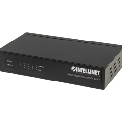 Intellinet PoE+ Switch 5-Port Gigabit Ethernet 60W Desktop
