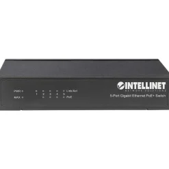 Intellinet PoE+ Switch 5-Port Gigabit Ethernet 60W Desktop