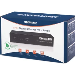 Intellinet PoE+ Switch 5-Port Gigabit Ethernet 60W Desktop