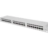Intellinet 24-Port Cat6a Patchpanel FTP 1HE, grau