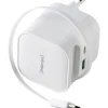 Intenso Compact Fast Charger 65W USB-C/USB-A White