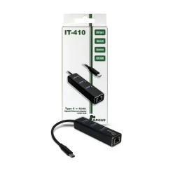 Inter-Tech Adapter IT-410 USB Type C - USB HUB/ Gbit LAN