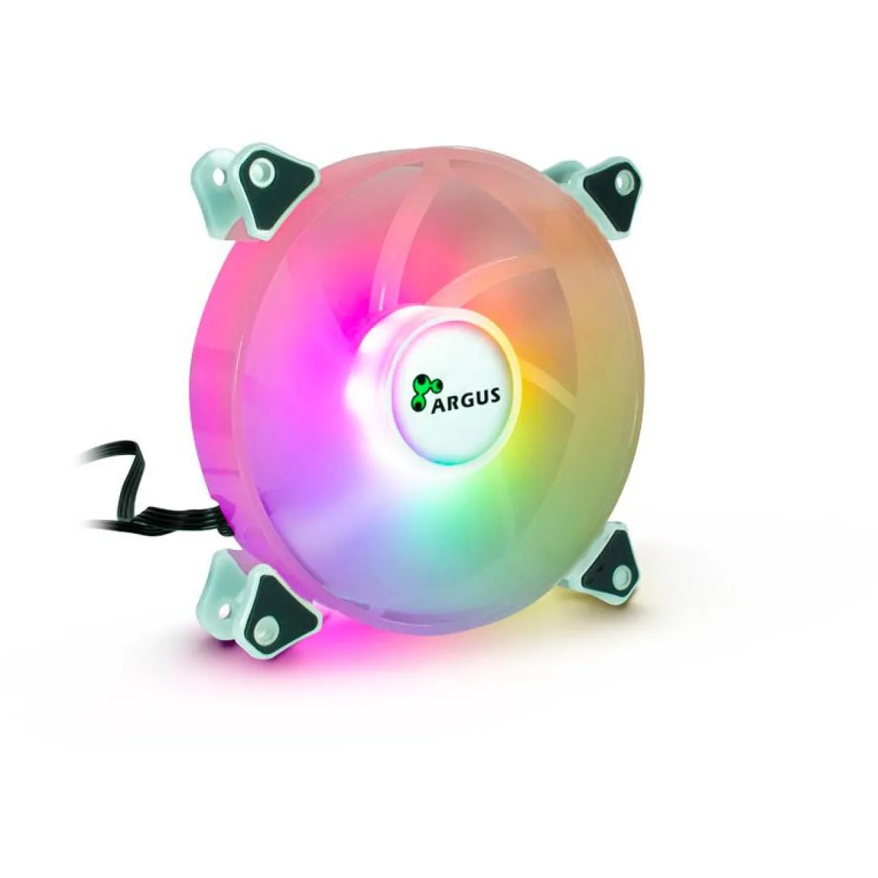 Inter-Tech Argus RS-06 RGB 3er-Pack 120x120x25mm 1200 U/min 22 dB(A) weiß/transparent