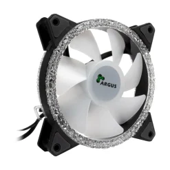 Inter-Tech Argus RS-07 RGB 120x120x25mm 1200 U/min 22 dB(A) schwarz