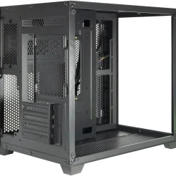 Inter-Tech C-501 Aspect Mini Tower ohne Netzteil schwarz
