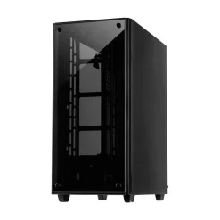 Inter-Tech C-303 mit Sichtfenster Midi Tower ohne Netzteil schwarz