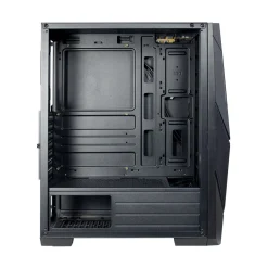 Inter-Tech IT-3303 Hornet mit Sichtfenster Midi Tower ohne Netzteil schwarz