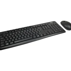 Inter-Tech KB-208 Deutsch 2.4 GHz und USB schwarz