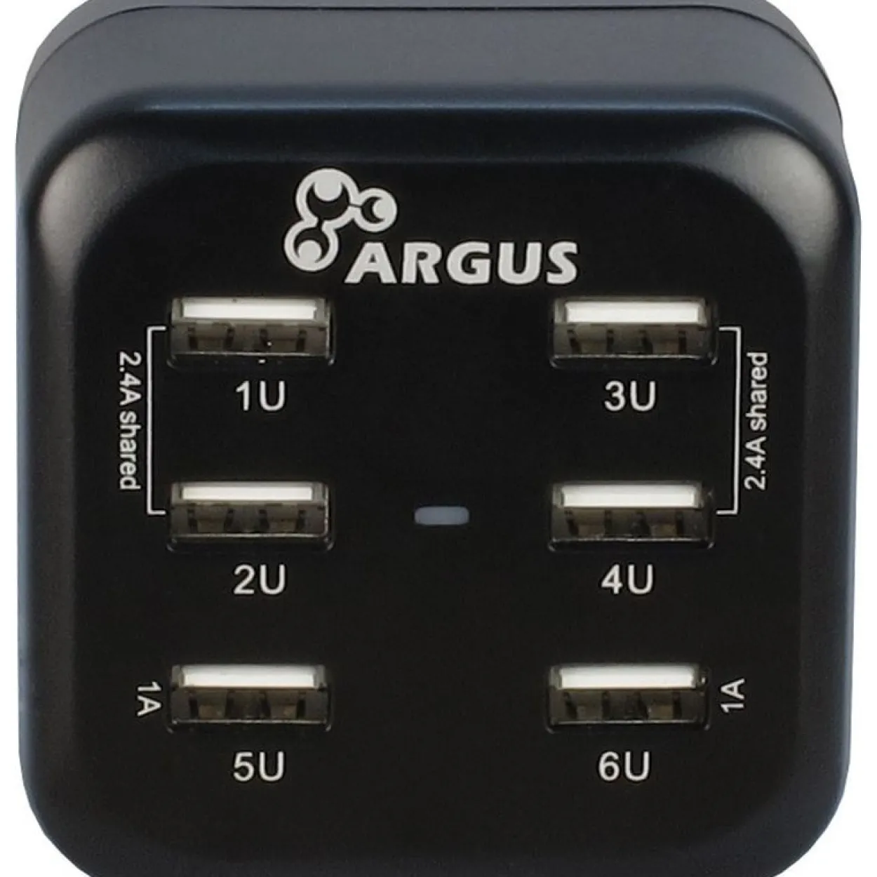 Inter-Tech Ladegerät Argus LS-6US 80mm USB 5V Steckdose