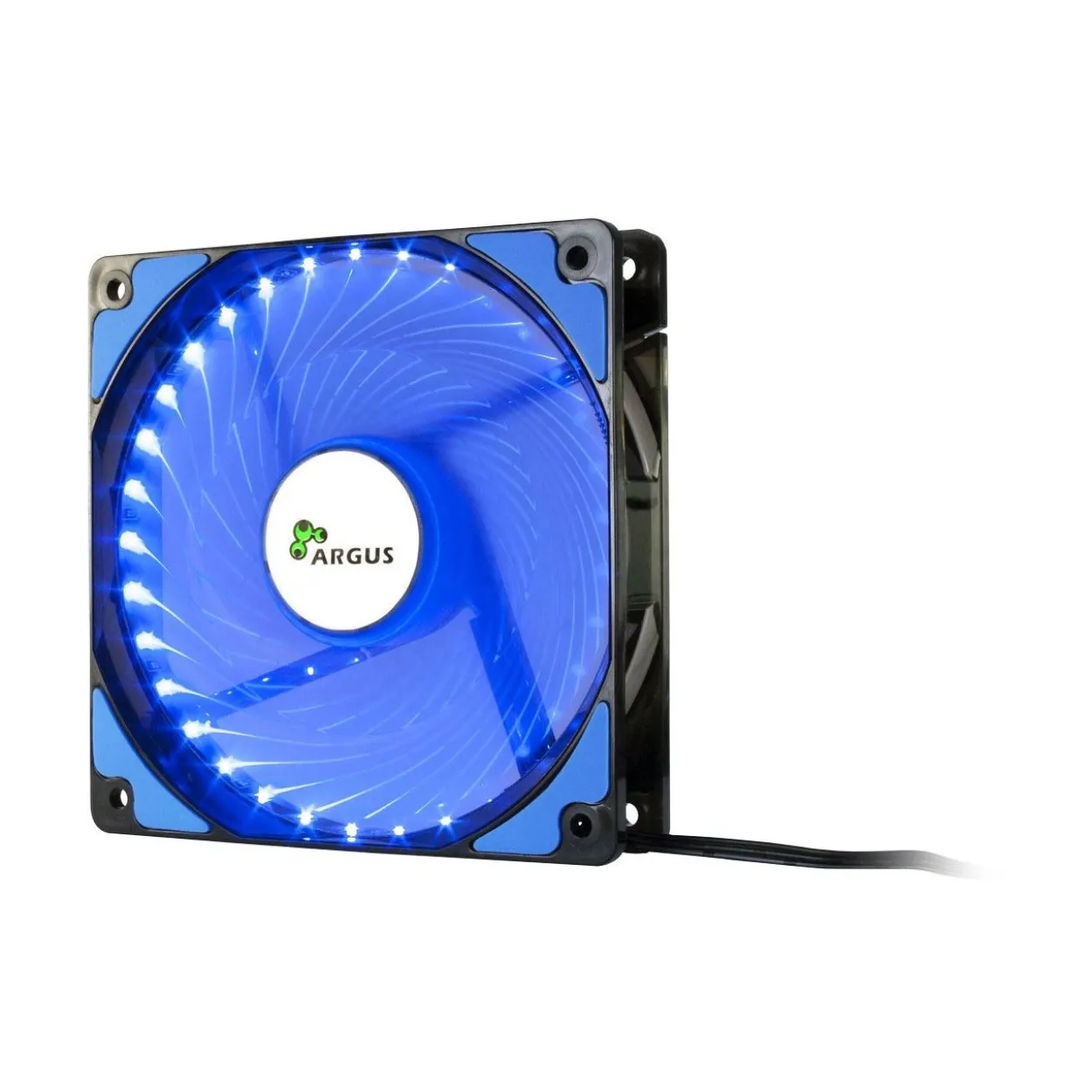 Inter-Tech L-12025 120x120x25mm 1200 U/min 20 dB(A) schwarz/blau