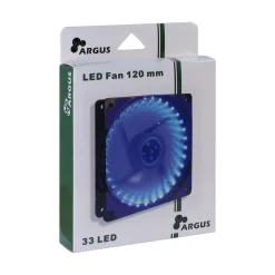 Inter-Tech L-12025 120x120x25mm 1200 U/min 20 dB(A) schwarz/blau