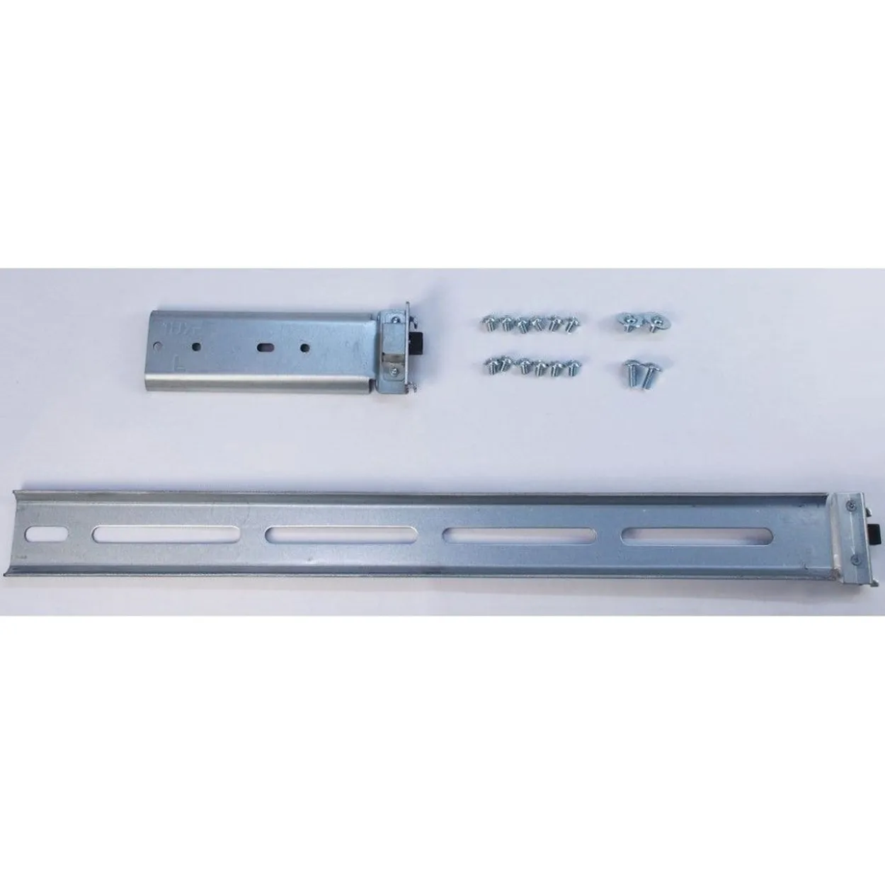 Inter-Tech 18" Teleskopschienensatz 2U 455 mm Silber