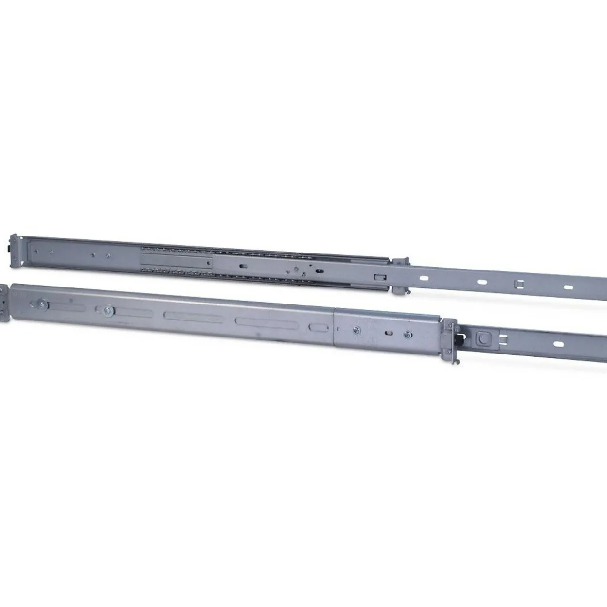 Inter-Tech 18" Teleskopschienensatz 2U 455 mm Silber