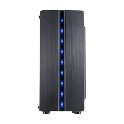 Inter-Tech Thunder mit Sichtfenster Midi Tower ohne Netzteil schwarz
