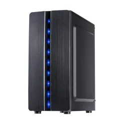 Inter-Tech Thunder mit Sichtfenster Midi Tower ohne Netzteil schwarz