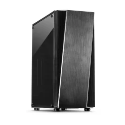 Inter-Tech T-11 Televen mit Sichtfenster Midi Tower ohne Netzteil schwarz