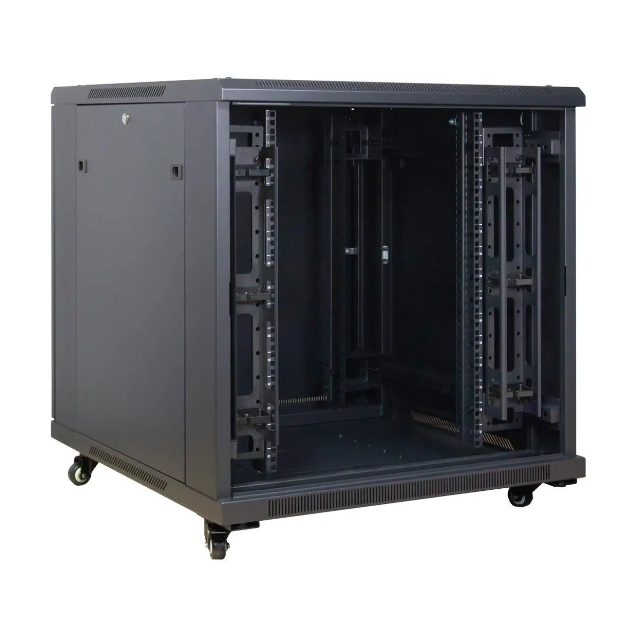 IPC Inter-tech 19" Rack SNB-8815, Serverschrank, Gittertür