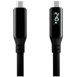 I-TEC TB4/USB4 CLASS PRO CABLE 240W WITH LCD (40 GBPS 150 CM) 240W WITH LCD