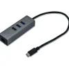 I-TEC USB-C Metal Hub + GLAN Adapter