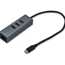 I-TEC USB-C Metal Hub + GLAN Adapter